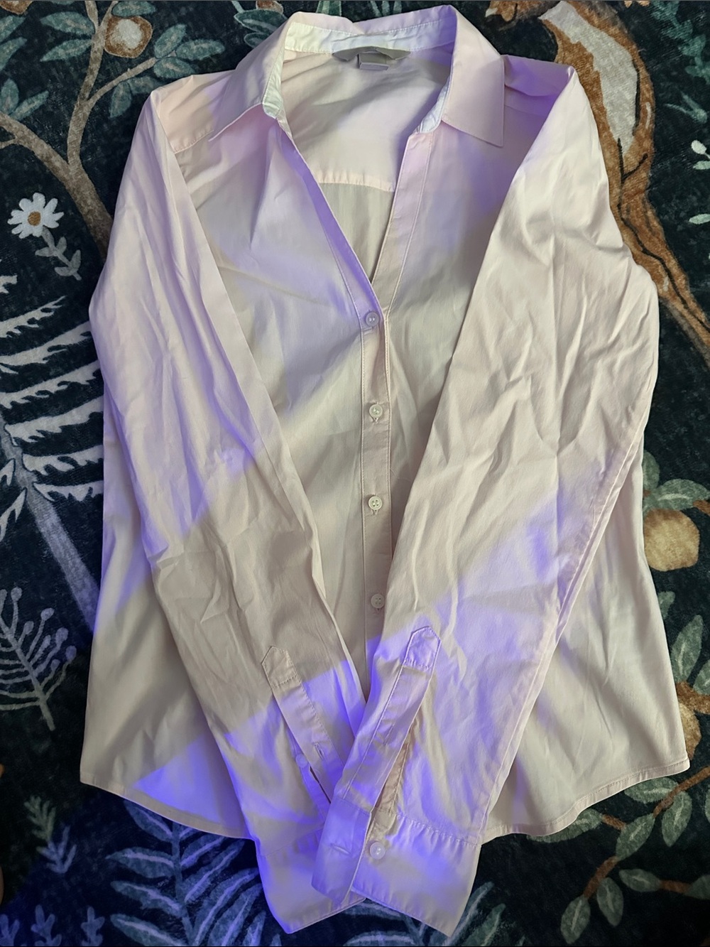 H&M Light Pink Button-Up Blouse